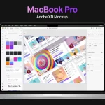 Adobe XD MacBook Pro M1 Mockup Free Download