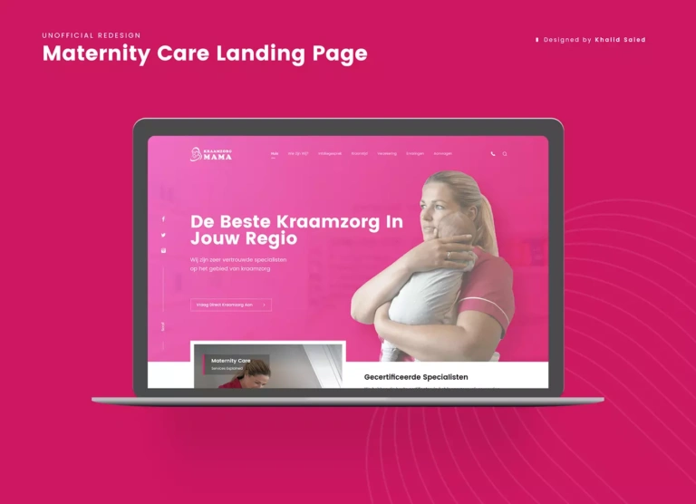 Adobe XD Maternity Care Free Website Template