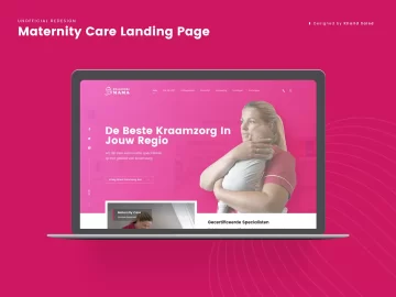 Adobe XD Maternity Care Free Website Template