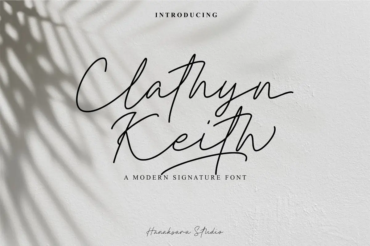 Clathyn Keith Signature Font Free Download