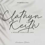 Clathyn Keith Signature Font Free Download