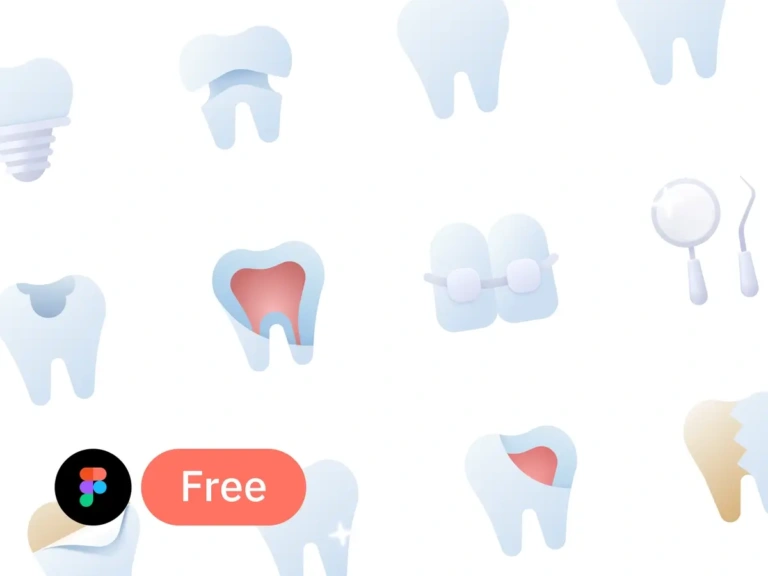 Figma Soft Dental Icons Pack Free Download (1)