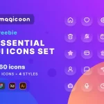 Magicoon – Free Adobe XD Modern Icon Pack