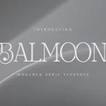 Balmoon - Free Modern Serif Font
