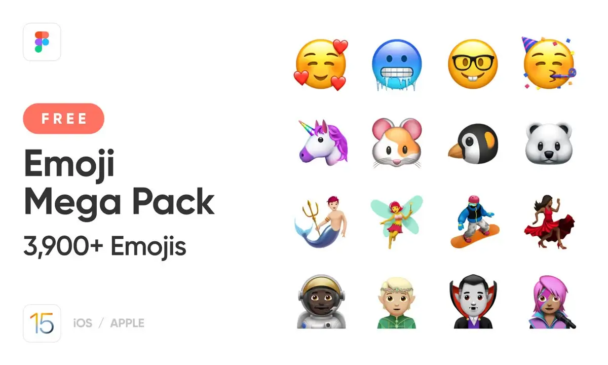 Free Apple iOS Mega Emoji Pack