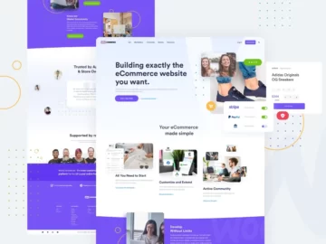 Free Figma WooCommerce Landing Page Template