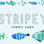 Stripey - Free Display Stripy Font