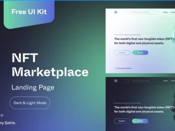Figma Free NFT Marketplace Landing Page Template