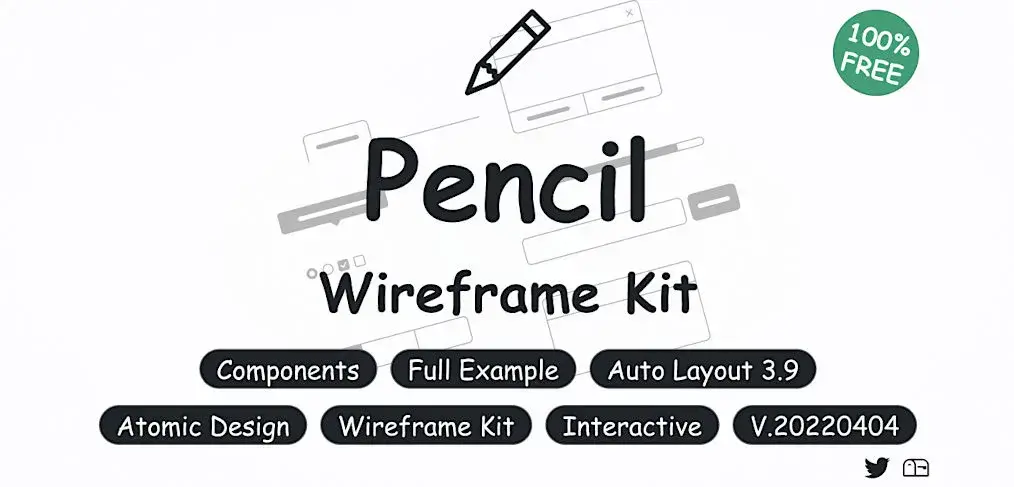Free Figma Pencil Wireframe Kit