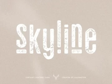 Skyline Free Vintage Ligature Sans Font