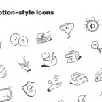 50 Free Notion-Style Icons Pack