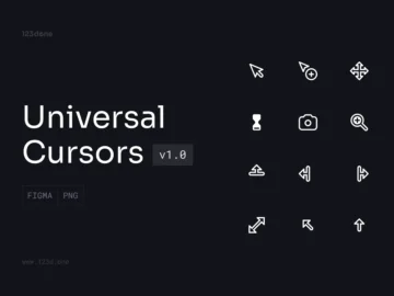 Free Universal Cursors Icons Set