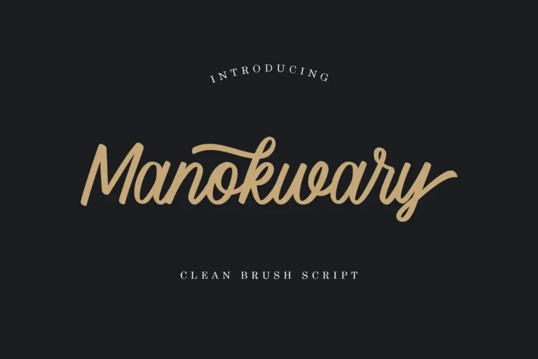 Manokwary Free Clean Brush Script Font