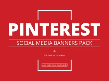250+ Free Pinterest Social Media Banners Pack