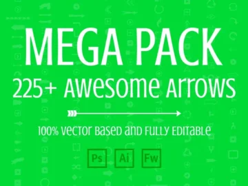 Free Mega Pack of Awesome Arrows In Vector