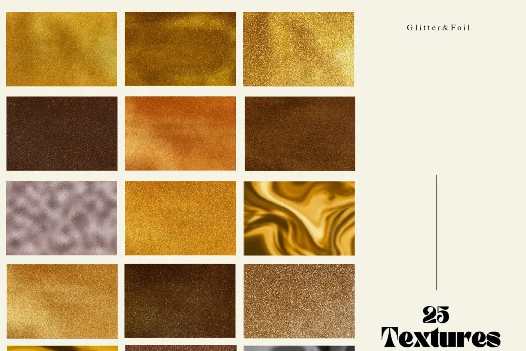 Free Gold Foil Glitter Paper Textures
