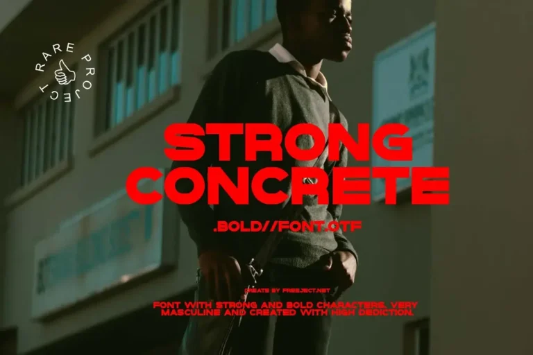 Strong Concrete - Free Bold & Strong Characters Font
