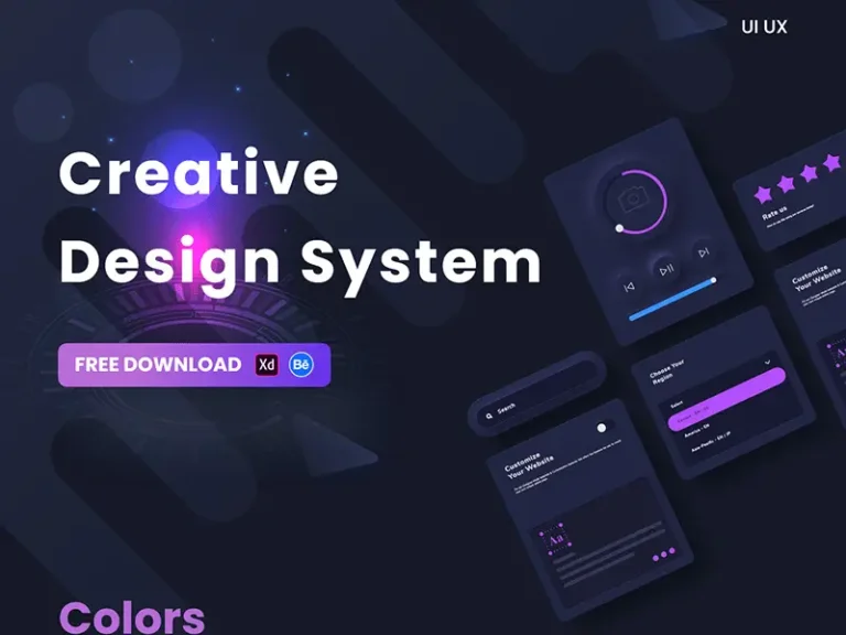 Free Adobe XD Creative Design System Kit