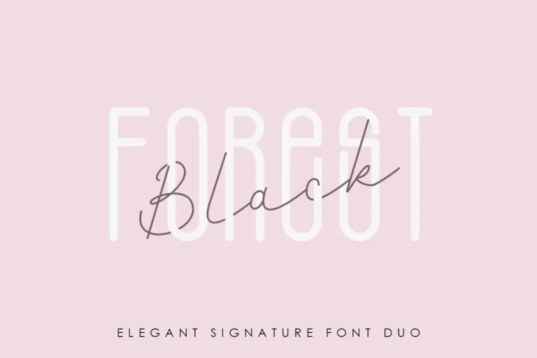 Free Signature Font Duo