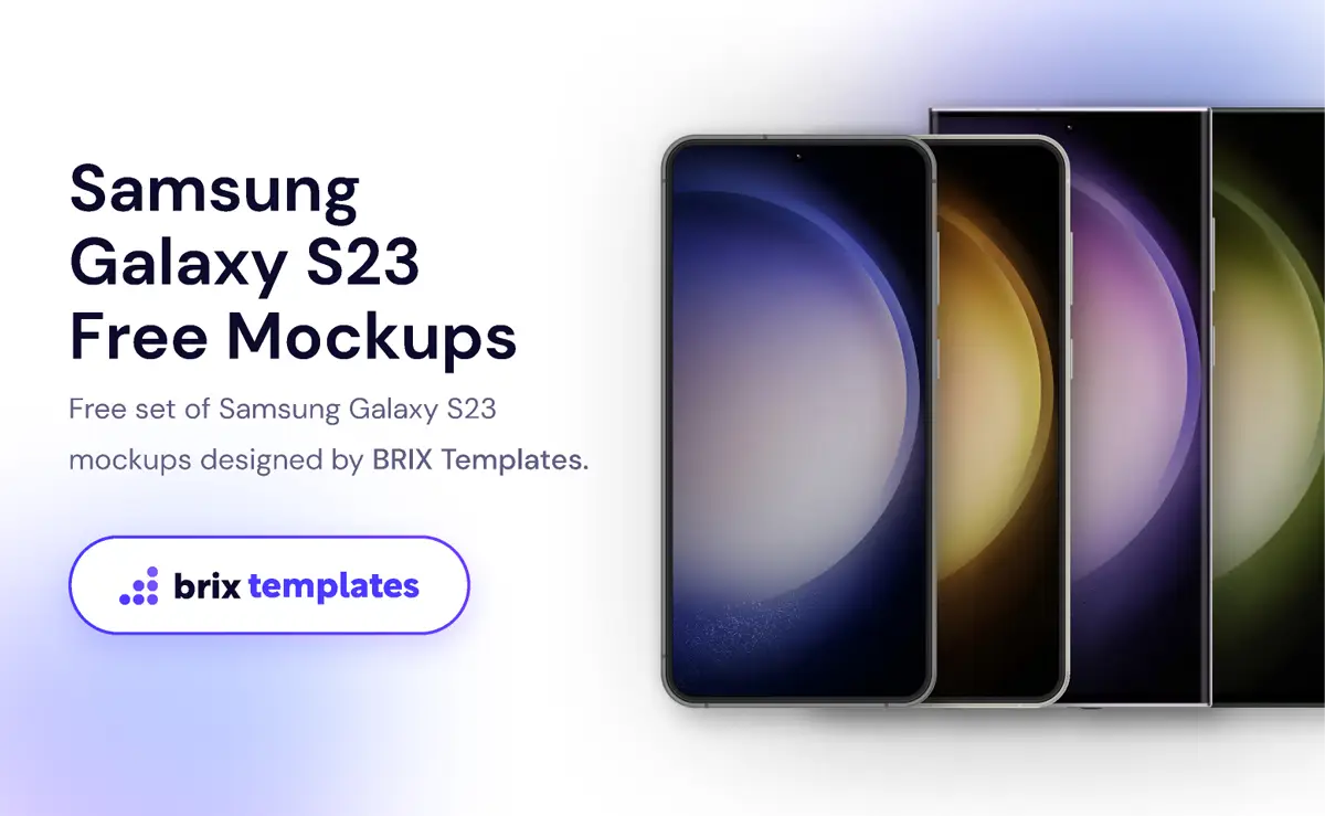 Free Samsung Galaxy S23 Ultra Mockups Figma