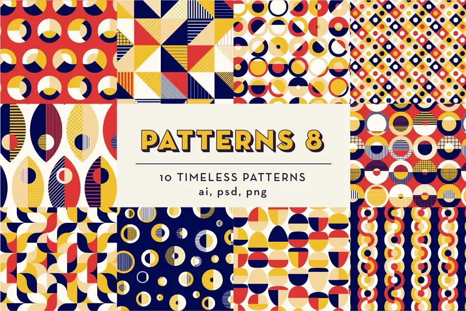 Free Timeless Geometric Patterns Collection