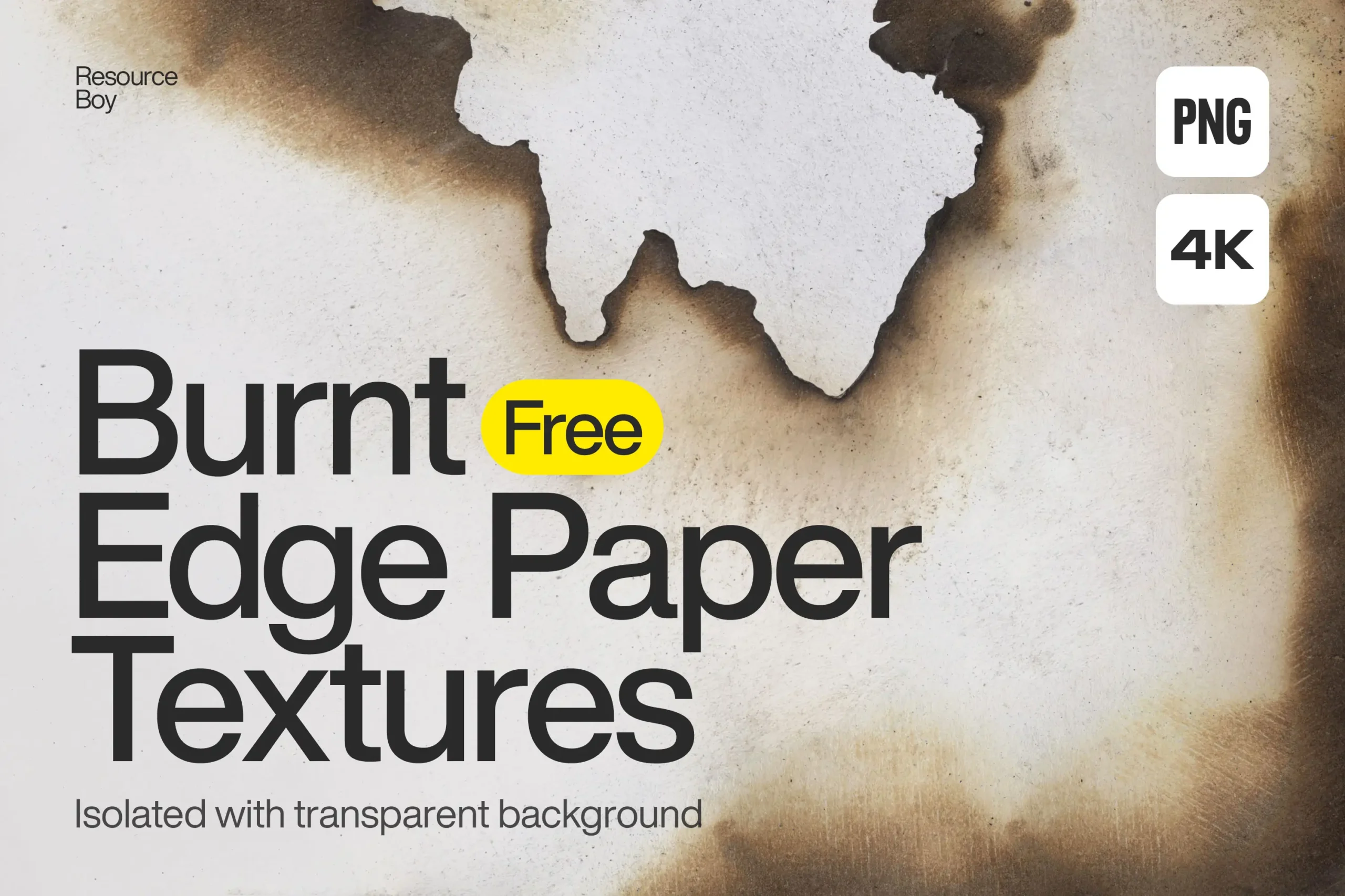 Free Burnt Edge Paper Textures