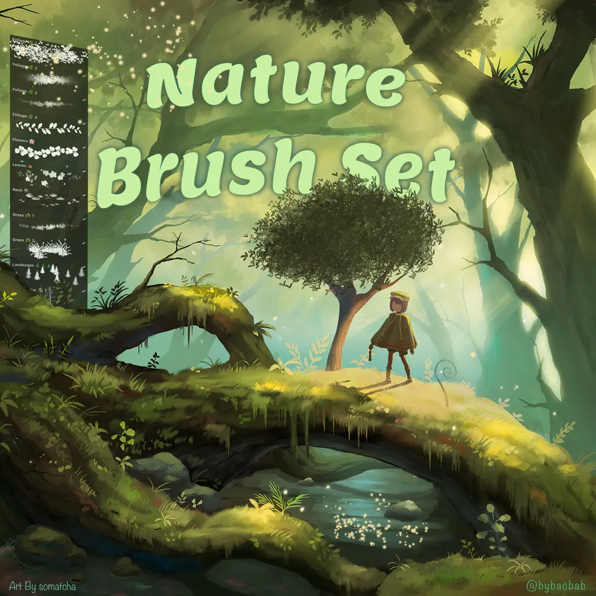 Free Procreate Nature Brush Set