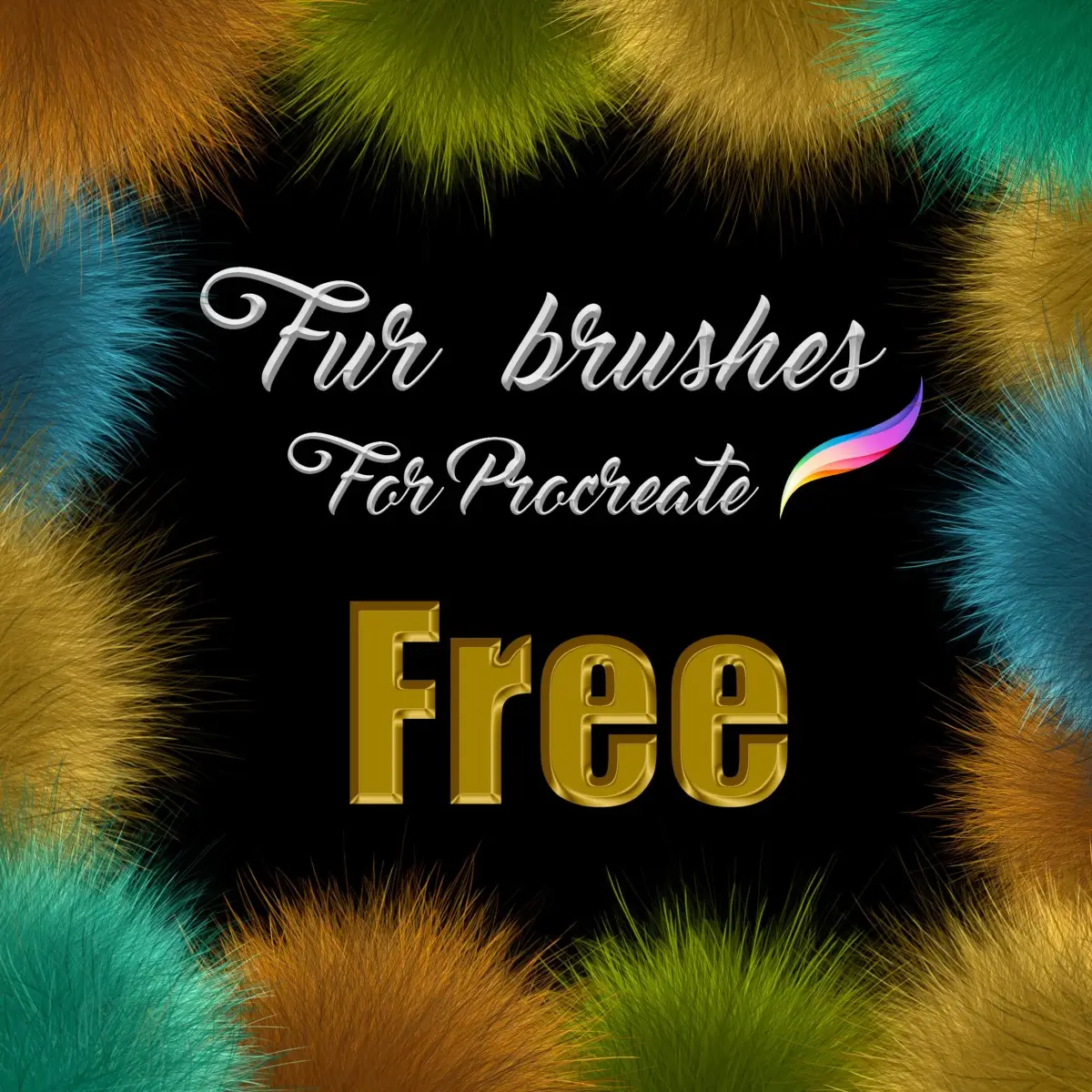 3 Free Procreate Fur Brushes