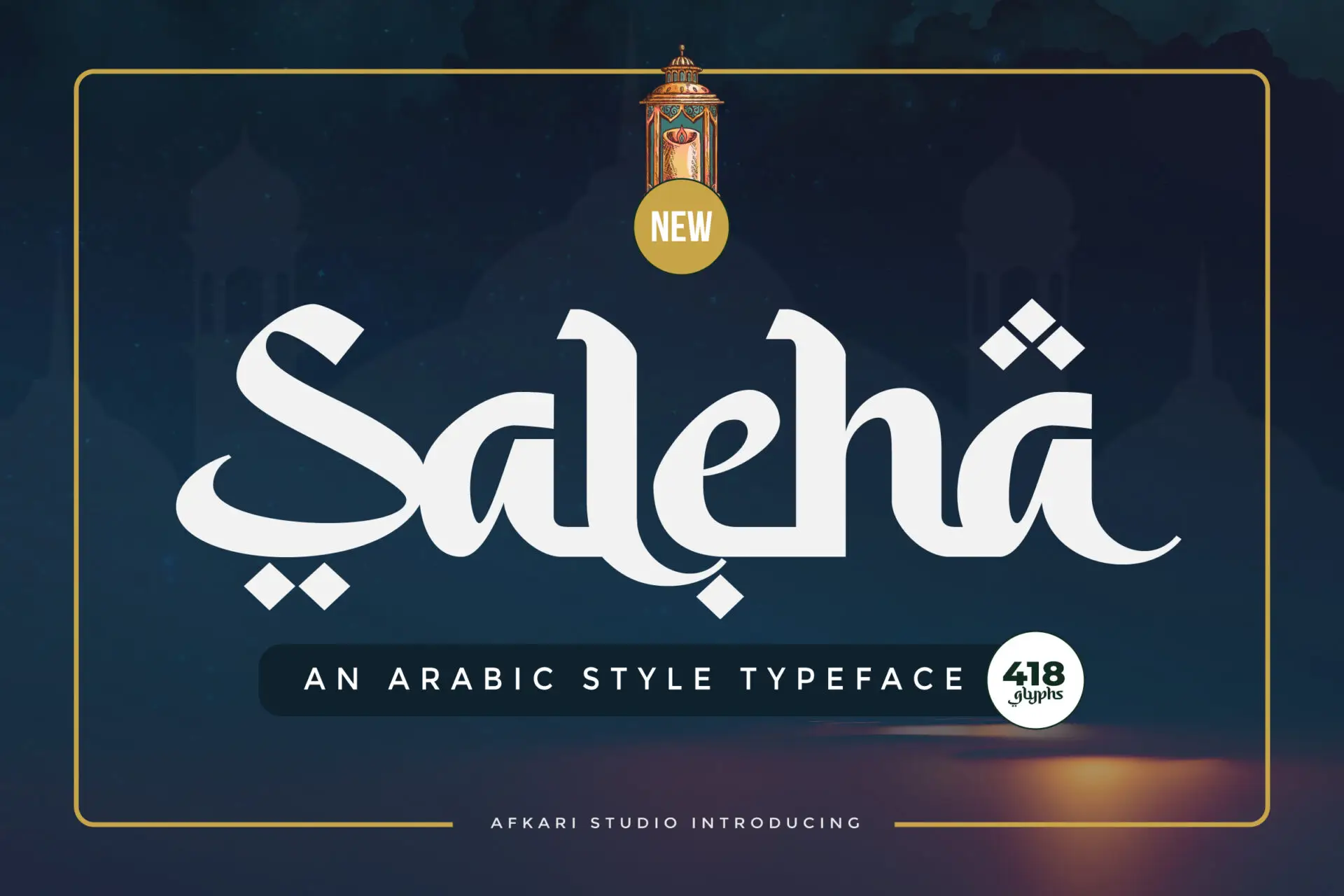 Saleha Free Arabic Style Font Free UI Resources