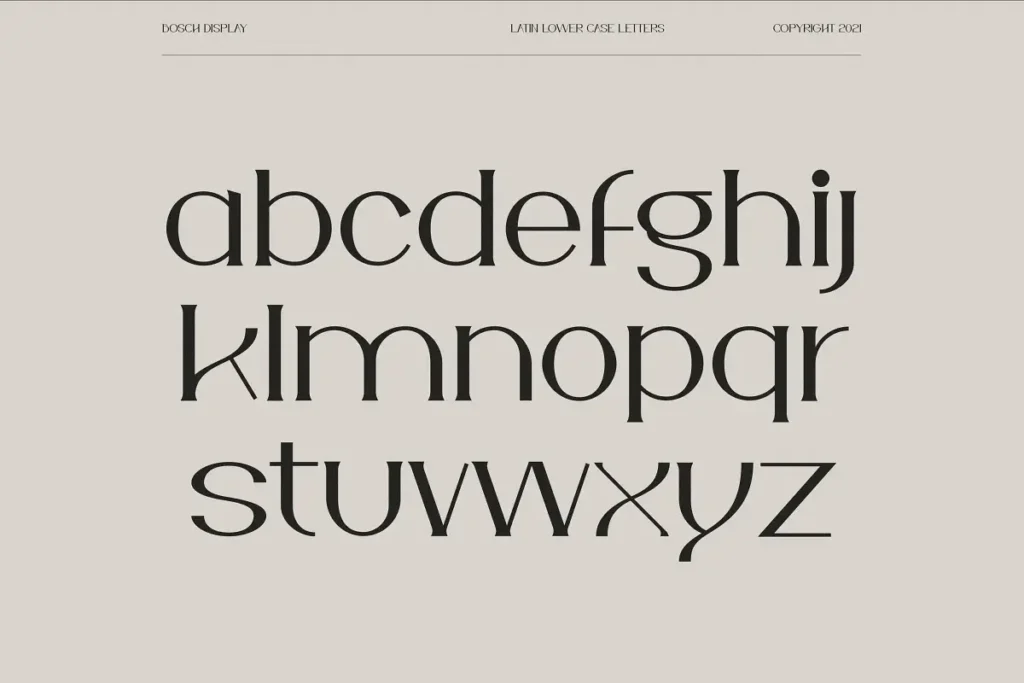 Free IF Bosch Display Serif Font