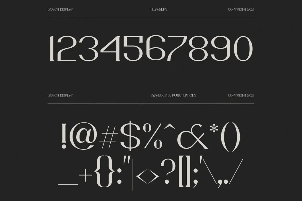 Free IF Bosch Display Serif Font