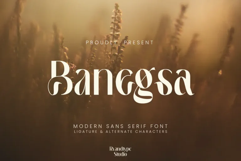 Banegsa Free Modern Sans Serif Font