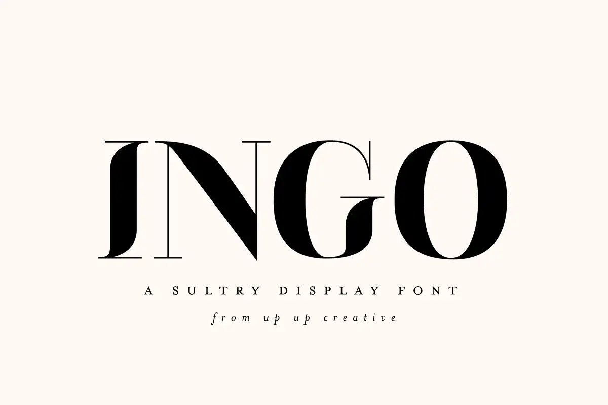 Ingo Free Modern Display Font