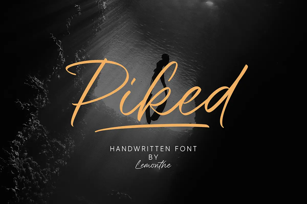 Free Piked Handwritten Script Font