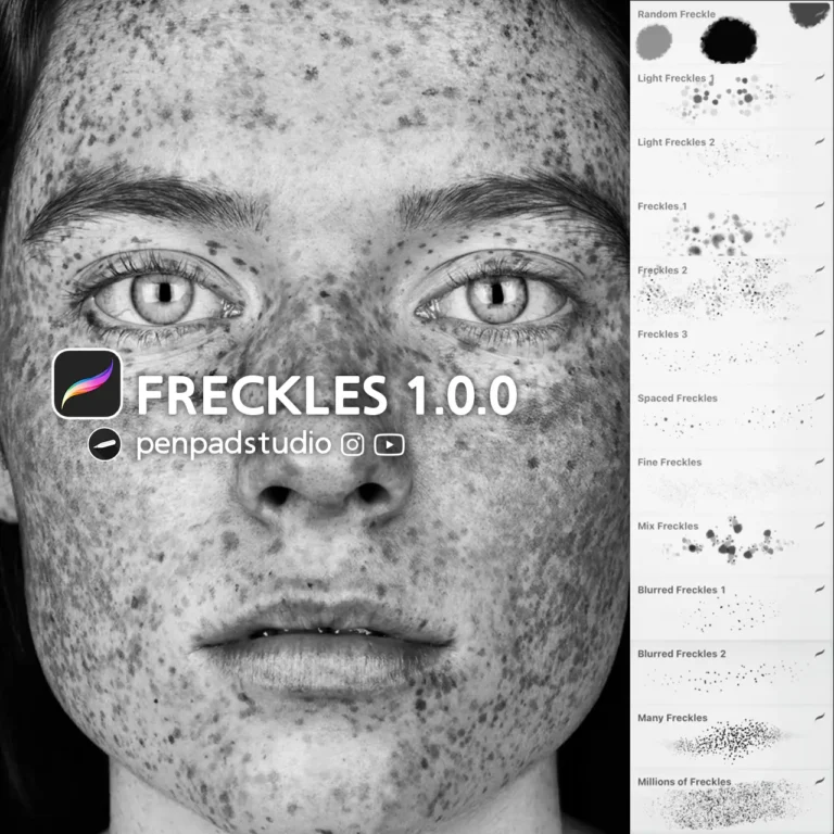 Free Procreate Freckles Brushes