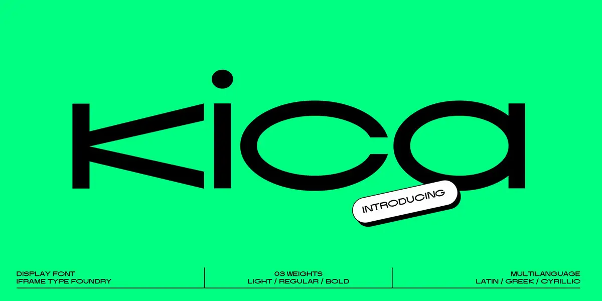 Kica Free Display Font