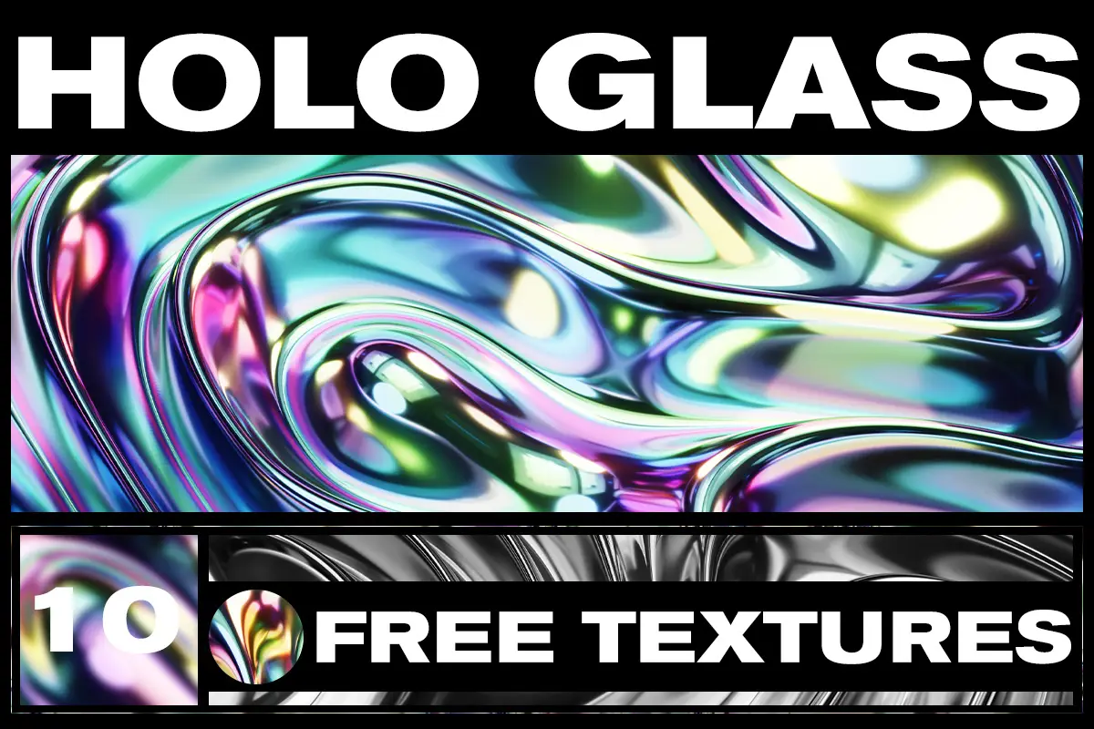 Free Holo Glass Texture Pack