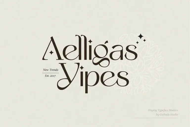 Yipes Free Display Typeface Font