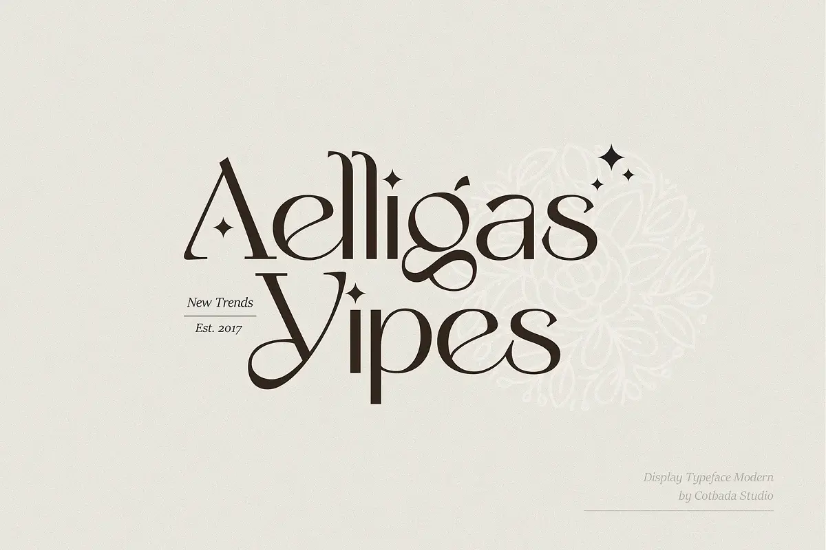 Yipes Free Display Typeface Font