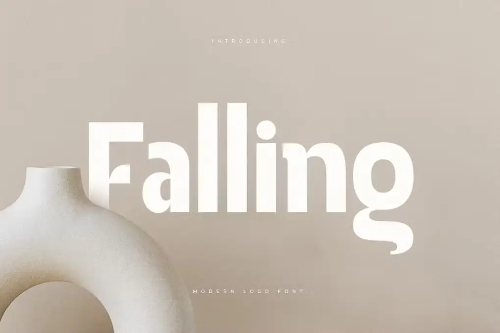 Falling Modern Logo Font