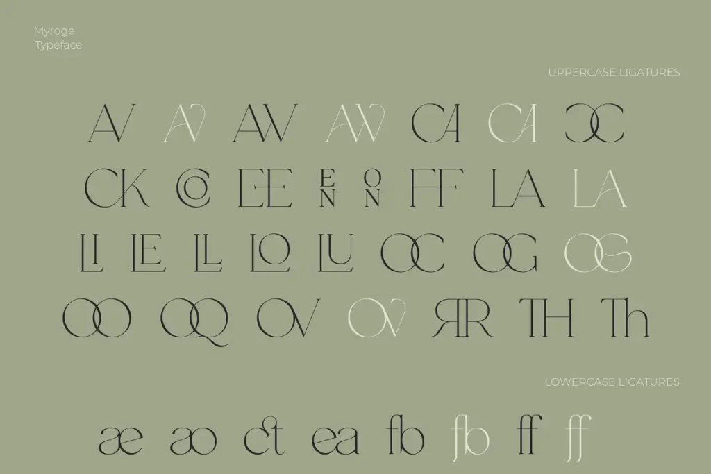 MYROGE Free Elegant & Fragile Serif Font