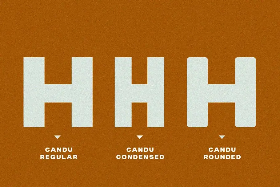 Candu Free Strong Bold Sans Serif Typeface