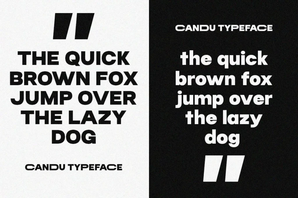 Candu Free Strong Bold Sans Serif Typeface