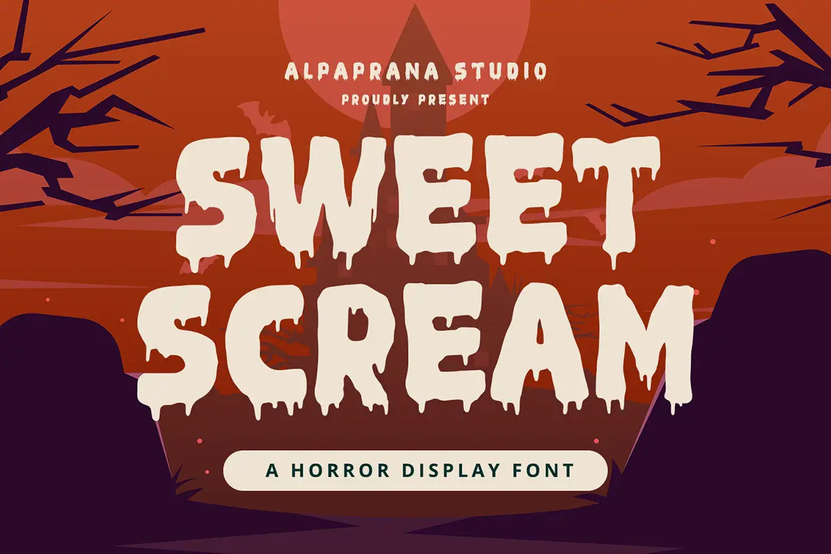 Sweet Scream Free Horror Display Font