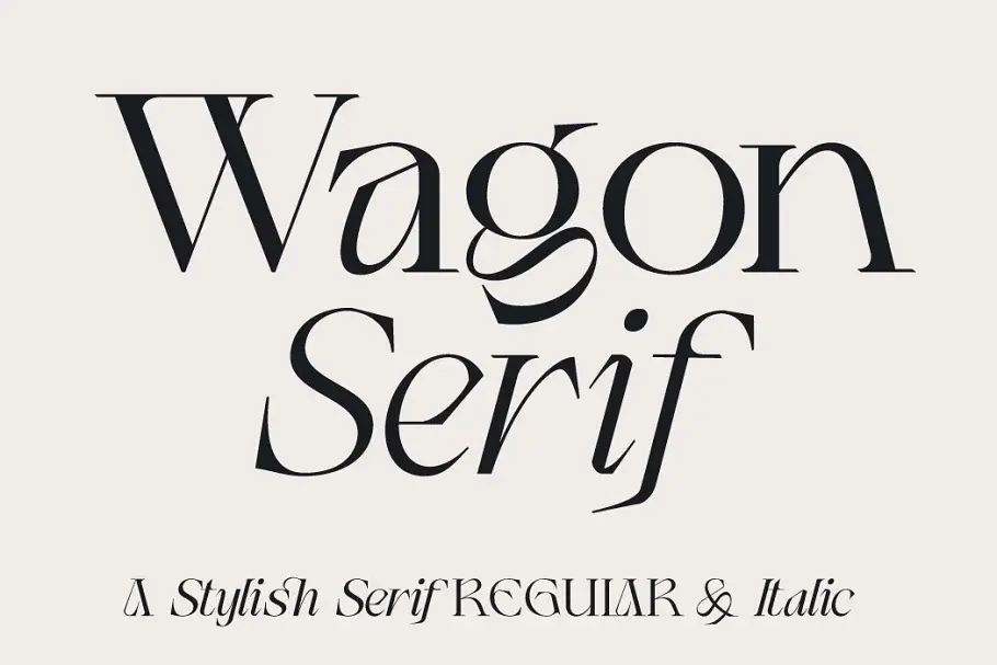 Wagon Free Display Serif+Italic Font