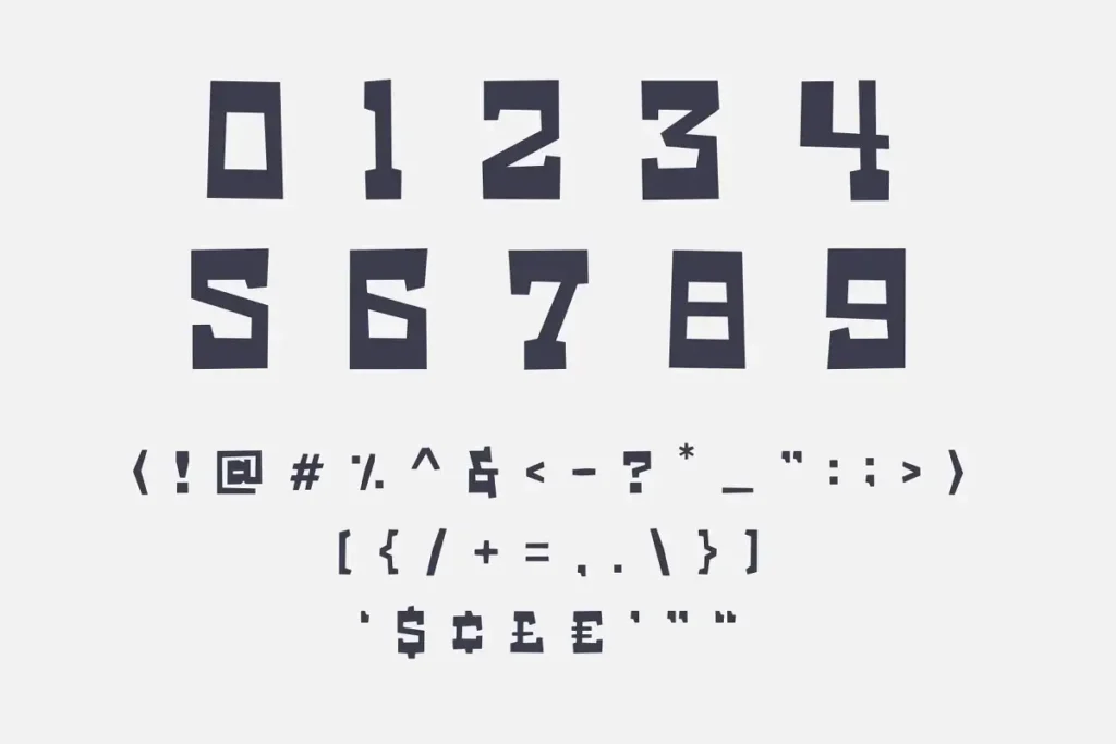  Free Western Inspired Font Numbers