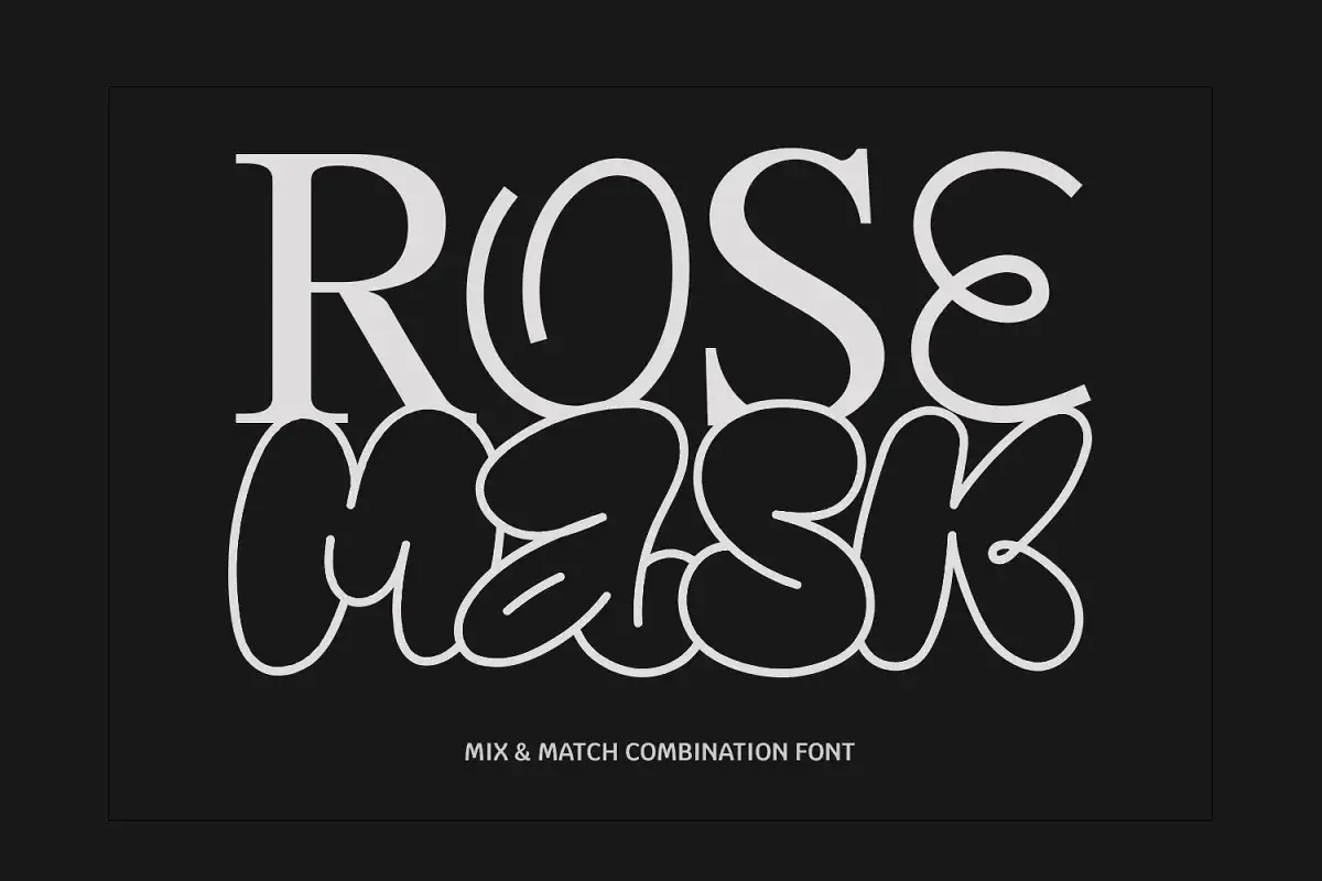 RoseMask Free 3in1 Combination Font