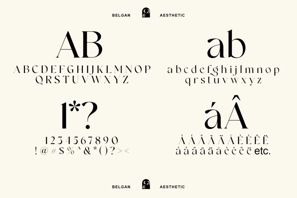 Belgan Aesthetic Free Serif Display Font