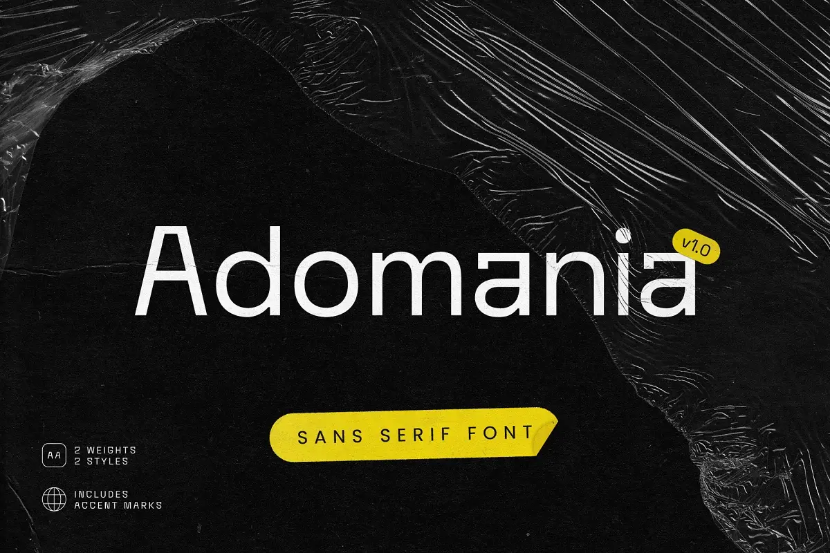 Free Adomania Sans Serif Font
