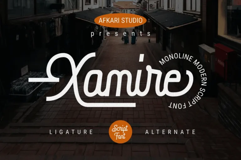 Xamire Free Monoline Modern Script Font